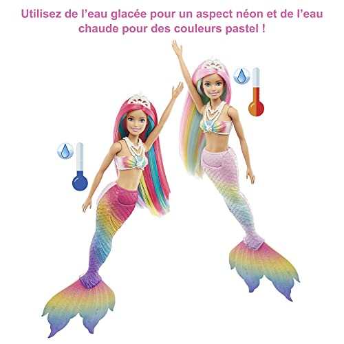 Barbie Dreamtopia Sir Ne Magique Arc En Ciel Poup E Sir Ne Changeant