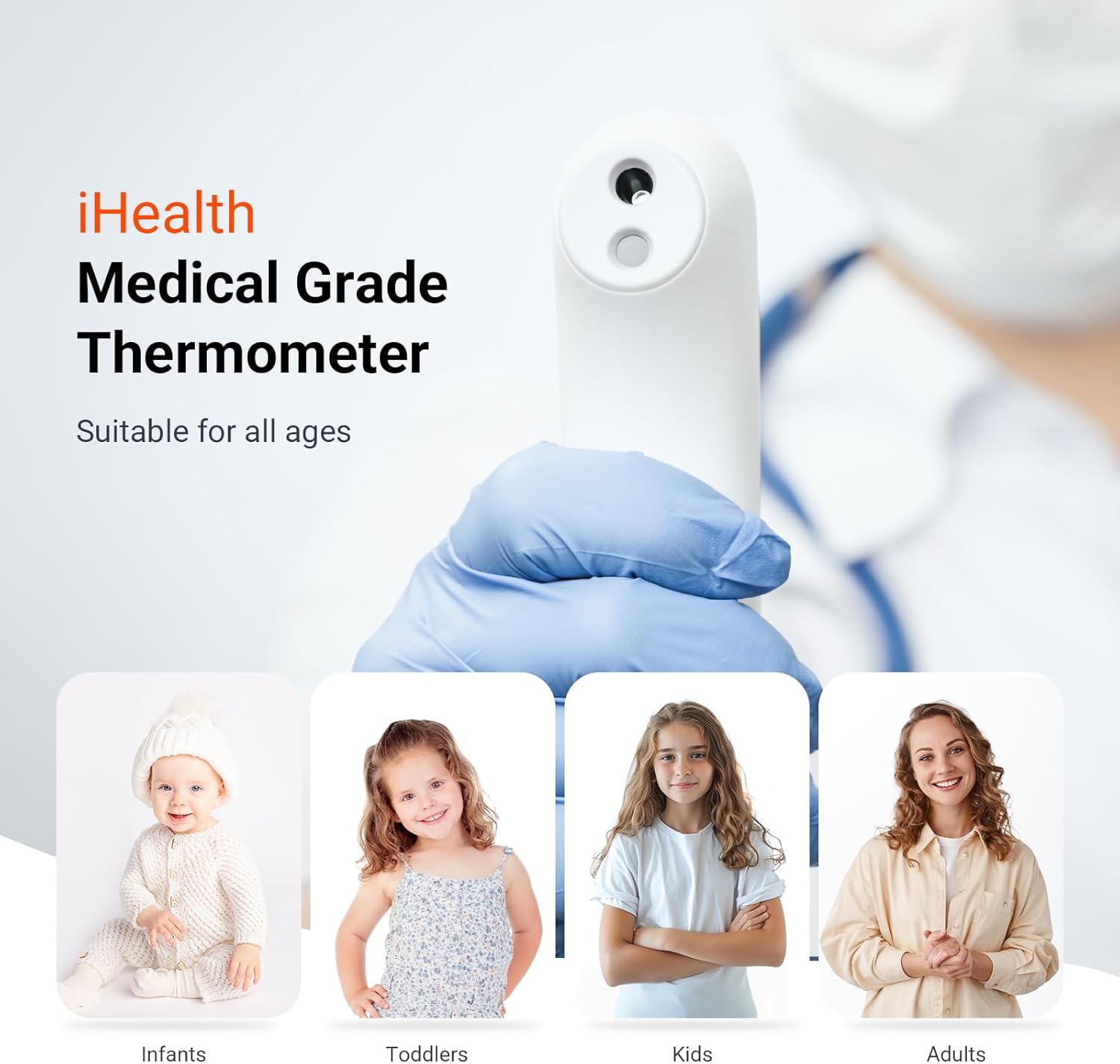 iHeal­th PT3 No-To­uch Infra­red Therm­omete­r - Imagen 4