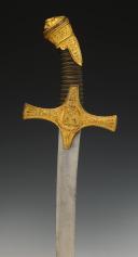 Photo 10 : SABRE DE TAMBOUR MAJOR DE TROUPES À PIED, modèle du 10 décembre 1851 (remplacé le 2 décembre 1852), Présidence de Louis Napoléon Bonaparte. 33699