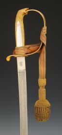 Photo 10 : DANISH NAVY OFFICER'S SABER, model 1849, Late 19th - Early 20th century. 32657