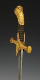 Photo 13 : SABRE DE TAMBOUR MAJOR DE TROUPES À PIED, modèle du 10 décembre 1851 (remplacé le 2 décembre 1852), Présidence de Louis Napoléon Bonaparte. 33699