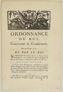 Photo 1 : ORDONNANCE DU ROI, concernant la Gendarmerie. Du 24 février 1776. 16 pages.