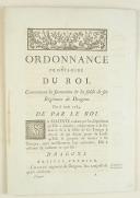 Photo 1 : ORDONNANCE PROVISOIRE DU ROI, concernant la formation & la solde de ses Régimens de Dragons. Du 8 août 1784. 27 pages