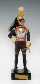 Photo 1 : MARCEL RIFFET - OFFICIER DE CUIRASSIER PREMIER EMPIRE : figurine habillée, XXème siècle. 26434