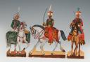 MAMELUCKS DE LA GARDE IMPÉRIALE PREMIER EMPIRE :: SOLDATS DE STRASBOURG FIGURINE DE CARTE EN CARTON gouaché par la famille WURTZ, deuxième tiers du XIXème siècle, vers 1815-1848. 31156-13