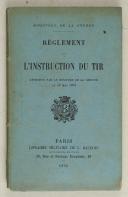 Règlement sur l’instruction du Tir – Paris 1895