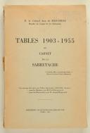 COLONEL DE MASCUREAU - Tables 1903-1955 du Carnet de La Sabretache.
