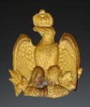Photo 2 : AIGLE DE DRAPEAU DE LA GARDE NATIONALE OU DE POMPIERS, modèle 1854, Second Empire. 29303-2