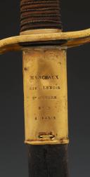 Photo 3 : SABRE D'OFFICIER D'INFANTERIE « DONNÉ PAR LE ROI » modèle 1821, par Manceaux, Restauration. 30208