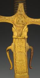 Photo 3 : SABRE DE TAMBOUR MAJOR DE TROUPES À PIED, modèle du 10 décembre 1851 (remplacé le 2 décembre 1852), Présidence de Louis Napoléon Bonaparte. 33699