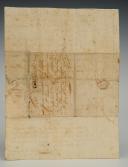 Photo 4 : ILLUSTRATED LETTER FROM JAQUES CHAUVET, soldier in the Legion of Gard, 1st Battalion, 2nd Company, addressed to his father in St Laurent d'Aigouze (Gard), on June 17, 1820. 18880-2