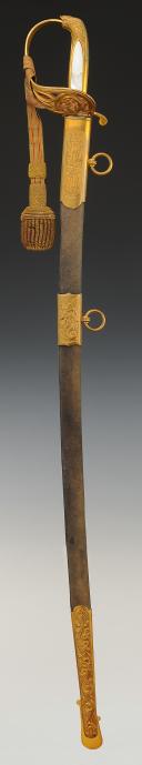 Photo 4 : DANISH NAVY OFFICER'S SABER, model 1849, Late 19th - Early 20th century. 32657