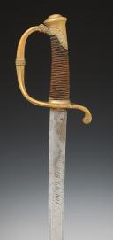 Photo 5 : SABRE D'OFFICIER D'INFANTERIE « DONNÉ PAR LE ROI » modèle 1821, par Manceaux, Restauration. 30208