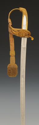 Photo 6 : DANISH NAVY OFFICER'S SABER, model 1849, Late 19th - Early 20th century. 32657