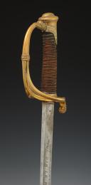 Photo 8 : SABRE D'OFFICIER D'INFANTERIE « DONNÉ PAR LE ROI » modèle 1821, par Manceaux, Restauration. 30208