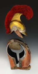 Photo 10 : CASQUE ET CUIRASSE D'OFFICIER DE CARABINIERS, modèle 1810, Premier Empire. 33671-33610(3616)