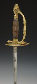 Photo 10 : OFFICER'S STAFF SWORD, model of the 1st Vendemiaire Year XII (September 24, 1803), First Empire. 29288