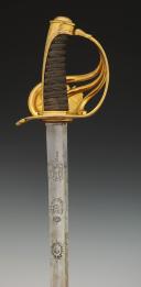 Photo 11 : SABRE DES GARDES DU CORPS DU ROI, modèle 1814, Restauration. 33677