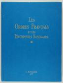 Photo 1 : BOURDIER (L.). Les ordres français et les récompenses nationales. 2e édition.