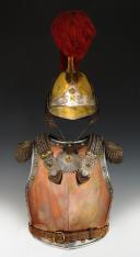 CASQUE ET CUIRASSE D'OFFICIER DE CARABINIERS, modèle 1810, Premier Empire. 33671-33610(3616)