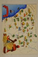 Carte postale mise en couleurs représentant la région du «CÔTE D'IVOIRE».