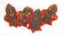 QUATRE FLEURS DE LYS POUR ORNEMENT DE RETROUSSIS D'UNIFORME, Restauration. 26214