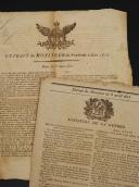 EXTRAITS DU MONITEUR DES 6 AVRIL 1815 (Soumission de Bordeaux), ET 2 JUIN 1815 (assemblée du Champ de Mai). 18906-49