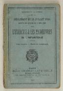Photo 1 : Règlement du 29/07/1884 sur l’exercice et les manœuvres de l’Infanterie