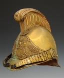 Photo 2 : CHAMPIGNEULLES FIREFIGHTERS HELMET, type 1855, modified 1872, Third Republic. 27239-2