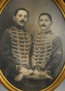 Photo 2 : PORTRAIT PHOTO OF TWO BROTHERS OF THE 6TH HUSSARD REGIMENT, Third Republic. 27781
