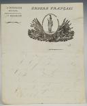 Photo 2 : LETTER FROM SOLDIER PIERRE LACOMBE, rifleman in the 26th Light Infantry in Metz, TO HIS PARENTS, November 3, 1809. 18880-3