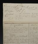 Photo 2 : MEMOIR AND PROPOSAL FOR THE APPOINTMENT OF PIERRE AUGUSTE DELLETAILLE TO THE POSITION OF CAPTAIN, VACATED BY THE RETIREMENT OF JEAN-FRANÇOIS COLLIN AKA LAMBREZ, 7th Cuirassiers Regiment, Kahtrein (Austria) March 8, 1807. 30299