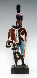 Photo 3 : MARCEL RIFFET - OFFICIER DE HUSSARD PREMIER EMPIRE : figurine habillée, XXème siècle. 26429