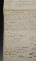 Photo 3 : MEMOIR AND PROPOSAL FOR THE APPOINTMENT OF PIERRE AUGUSTE DELLETAILLE TO THE POSITION OF CAPTAIN, VACATED BY THE RETIREMENT OF JEAN-FRANÇOIS COLLIN AKA LAMBREZ, 7th Cuirassiers Regiment, Kahtrein (Austria) March 8, 1807. 30299