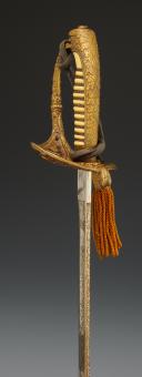 Photo 10 : SABRE D'OFFICIER DE LA MARINE ROUMAINE, Début XXème siècle. 32663