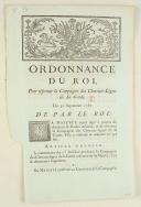 Photo 1 : ORDONNANCE DU ROI, pour réformer la Compagnie des Chevaux-Légers de Sa Garde. Du 30 septembre 1787. 3 pages