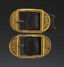 PAIR OF SUSPENSION BELT BUCKLES FOR OFFICER'S BELT, first third of the 19th century. 26772