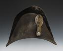 CHAPEAU BICORNE DE MOUSQUETAIRES DE LA MAISON MILITAIRE DU ROI, seconde compagnie «MOUSQUETAIRES NOIRS», pour la tenue de manège, modèle 1814, Restauration. 29236