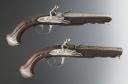 PAIR OF OFFICER'S FLINTLOCK PISTOLS, France. Former Monarchy, reign of Louis XVI, circa 1780. 34612.