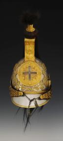 Photo 2 : CASQUE DE MOUSQUETAIRE GRIS (1ère compagnie) DE LA MAISON MILITAIRE DU ROI, modèle 1814, Restauration. 29263
