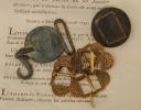 Photo 2 : LOT DE BOUCLERIE POUR CEINTURON DE CAVALERIE, Monarchie de Juillet. 26059