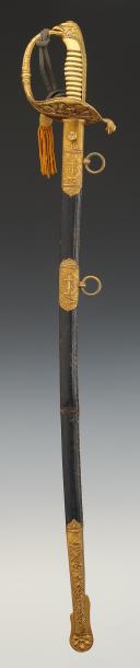 Photo 2 : SABRE D'OFFICIER DE LA MARINE ROUMAINE, Début XXème siècle. 32663
