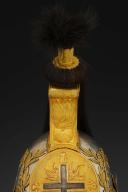 Photo 3 : CASQUE DE MOUSQUETAIRE GRIS (1ère compagnie) DE LA MAISON MILITAIRE DU ROI, modèle 1814, Restauration. 29263