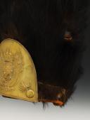 Photo 3 : BONNET À POILS DE FUSILIERS D'INFANTERIE DE LA GARDE ROYALE, modèle 1816, Restauration. 27645