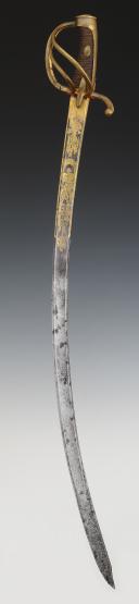 Photo 3 : LIGHT CAVALRY OR ARTILLERY OFFICER'S SABRE, First Empire. 32695