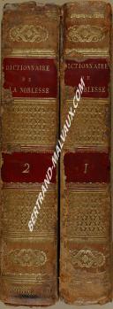 SAINT-ALLAIS - " Dictionnaire de la Noblesse " - seconde édition - 2 volume - Paris - 1816
