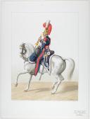 1824. Garde Royale. Train d'Artillerie. Trompette.