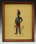 Photo 1 : PIERRE FROGER : Aquarelle originale, Gendarme d'élite de la Garde Impériale Premier Empire, XXème siècle.