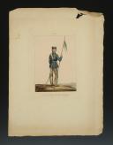 Photo 1 : FINART, CAVALIER DE LA LANDWEHR PRUSSIENNE, Premier Empire : Gravure originale.