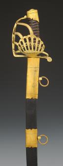 DRAGOON OFFICER'S SWORD, known as "battle guard", First Empire. 33693